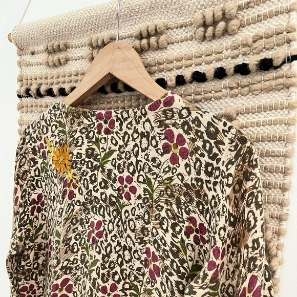 SPARROW Anthropologie Animal cheetah Print cardigan - Picture 7 of 8